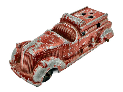 ZABYTKOWY WÓZ STRAŻACKI Ahrens Ladder Truck, Hubley Kiddie Toy 1950 r. 1:43