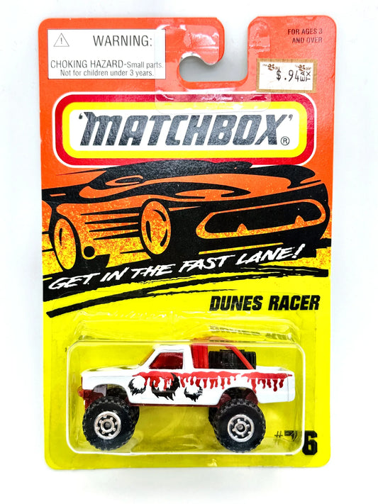 Dune Racer Matchbox 1996 1:64 Blister Biały