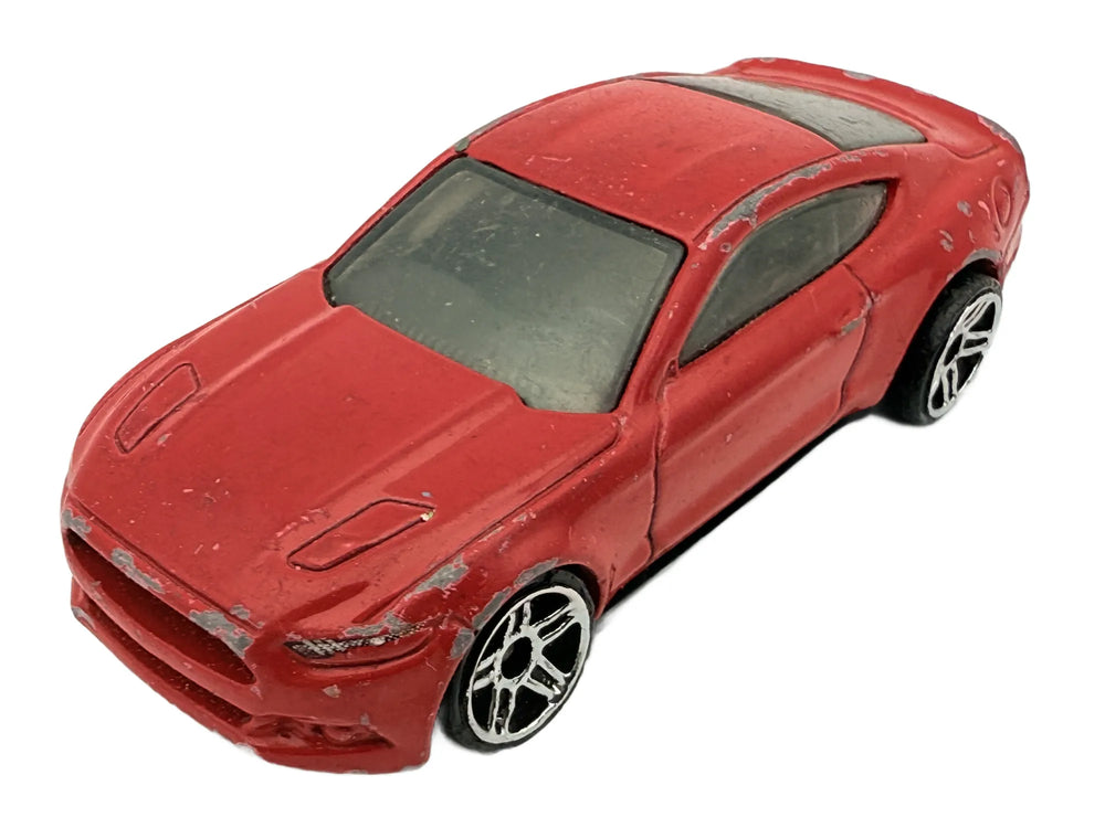 2015 Ford Mustang Gt, Hot Wheels, Resoraki, Die cast 1:64, czerwony