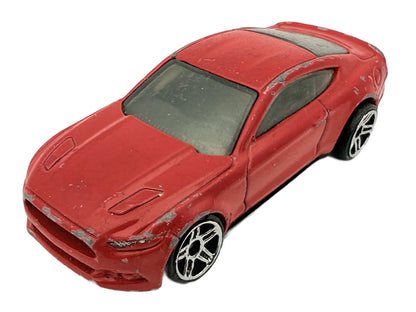 2015 Ford Mustang Gt, Hot Wheels, Resoraki, Die cast 1:64, czerwony