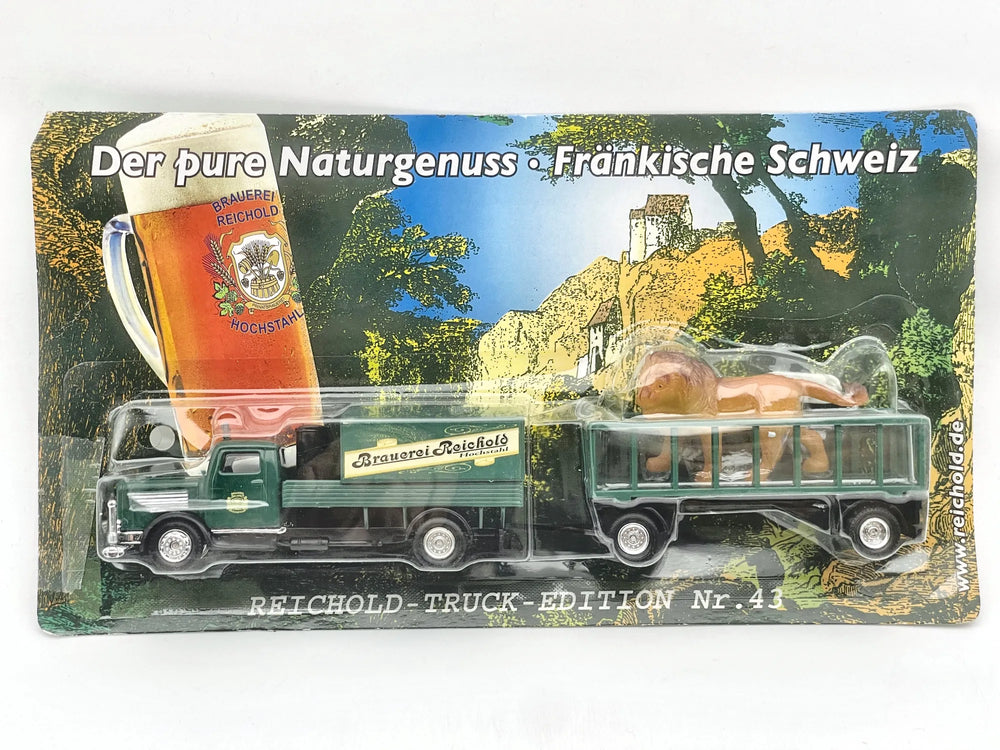 MAN Sirius Grell 1:87 Ciężarówka Promocyjna Brauerei Reichold Figurka Lwa