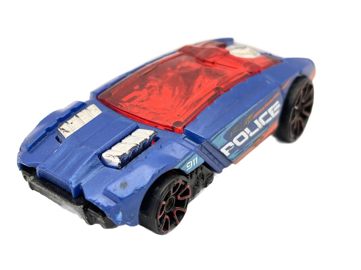 ROQUE HOG POLICE, Hot Wheels 2014, Die cast 1 NL, Niebieski, 1:64,