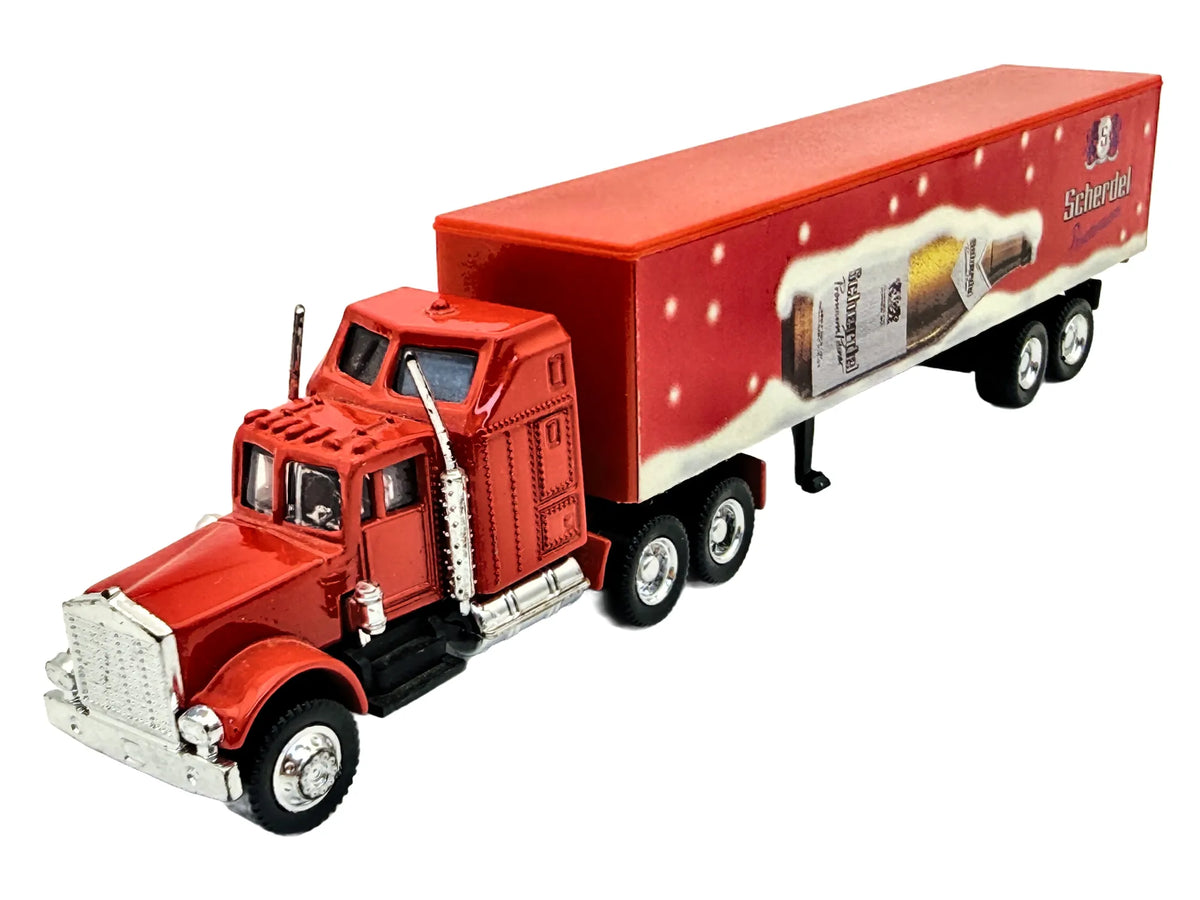 Peterbilt Hümmer Ciągnik Siodłowy Scherdel Luzak Czerwony