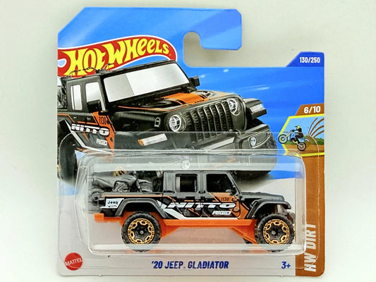 JEEP GLADIATOR, HW DIRT, Hot Wheels 2025, Die cast HYY71-N521, Czarny, 1:64