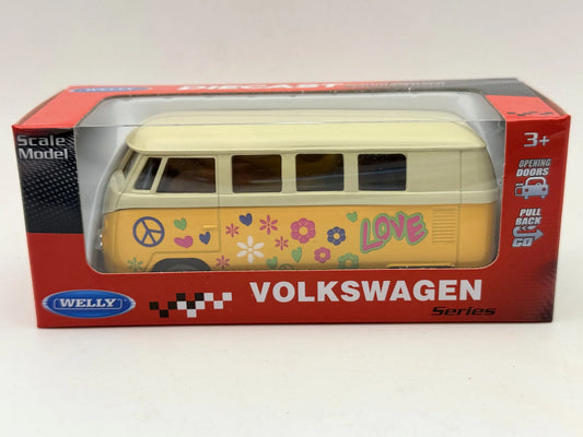 1963 VOLKSWAGEN T1 BUS Volkswagen Series Welly Żółty 1:41