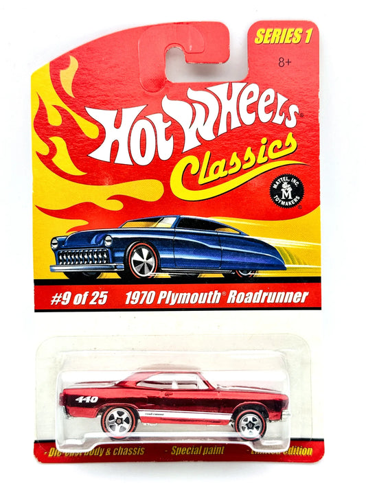 1970 Plymouth Roadrunner Hot Wheels 2004 Red Line heels 1:64 Muscle car 440