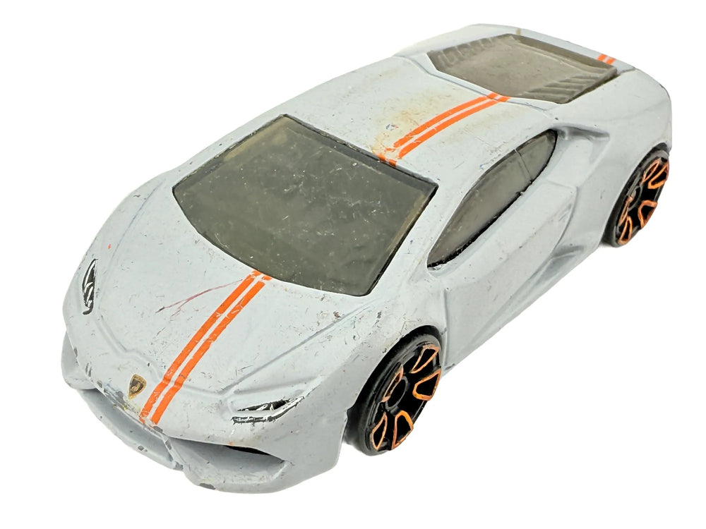 LAMBORGHINI HURACAN LP 610-4, Hot Wheels 2014, Die cast CFH19, Biały, 1:64,