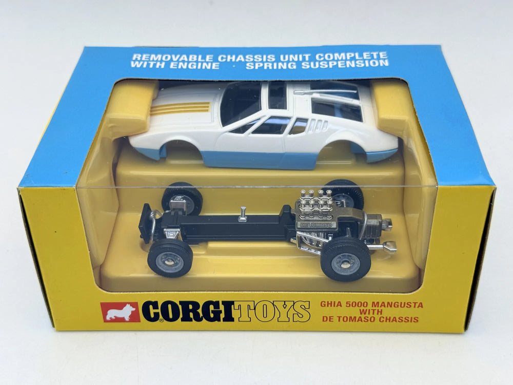 GHIA 5000 MANGUSTA (1969) Corgi Biały 1:43