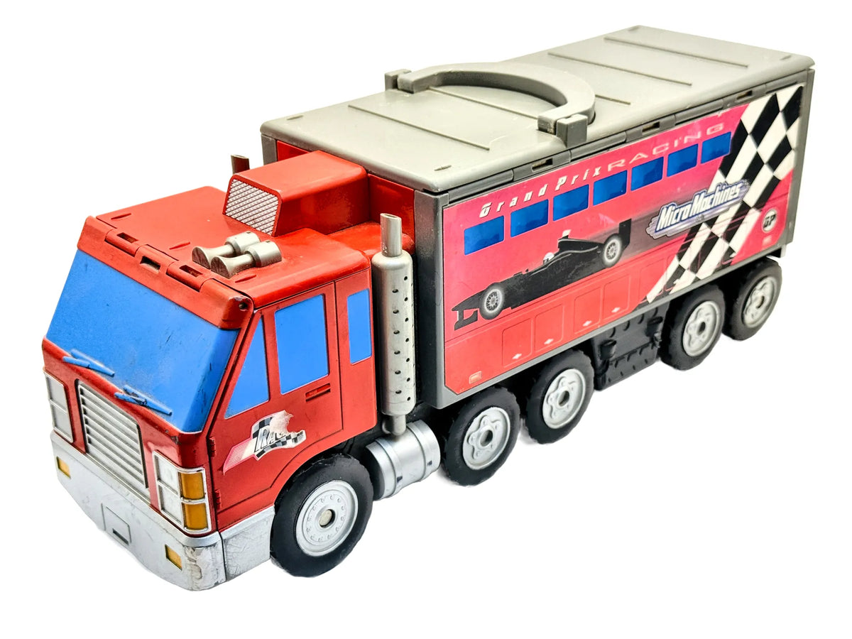 MICRO MACHINES GRAND PRIX RACING TRUCK (DIORAMA) Hasbro 1999 Czerwony 1:10