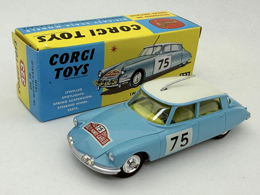 CITROEN DS19 MONTE CARLO Corgi Błękitny 1:43
