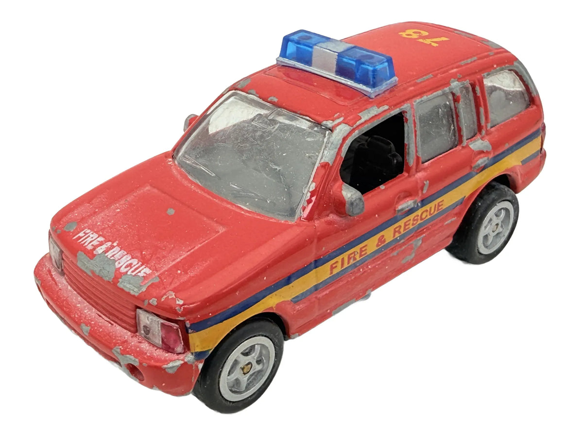 Suv jak Range Rover, Straż Pożarna, HTI Teamsterz, Resoraki, die cast, 1:60
