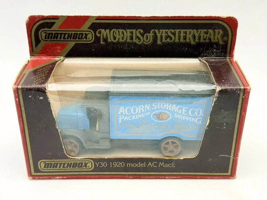 1920 MODEL AC MACK Matchbox 1986 1:42 Made in England Acorn Storage