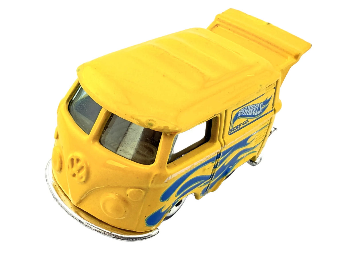VW KOOL KOMBI (VOLKSWAGEN T1), Hot Wheels 2012, Die cast X1636, Żółty, 1:70