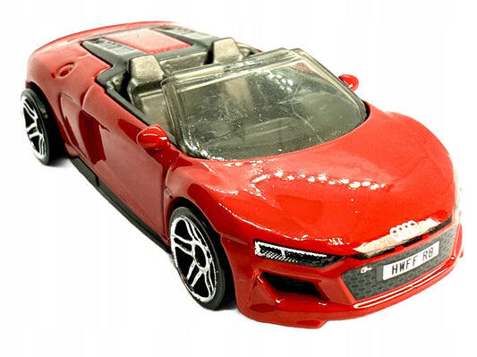 2019 Audi R8 Spyder Hot Wheels 2019 1:64 Roadster Czerwony – zdjęcie 2