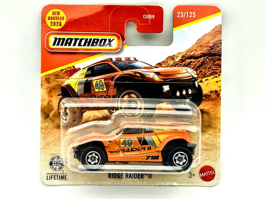 Ridge Raider III Matchbox 2026 Mainline 1:64 49 Blister Pomarańczowy