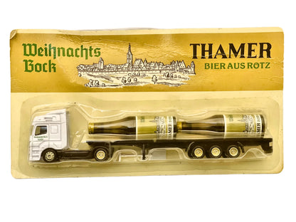 Mercedes-Benz Actros Grell 1:87 Weihnachts Bock THAMER Blister Biały