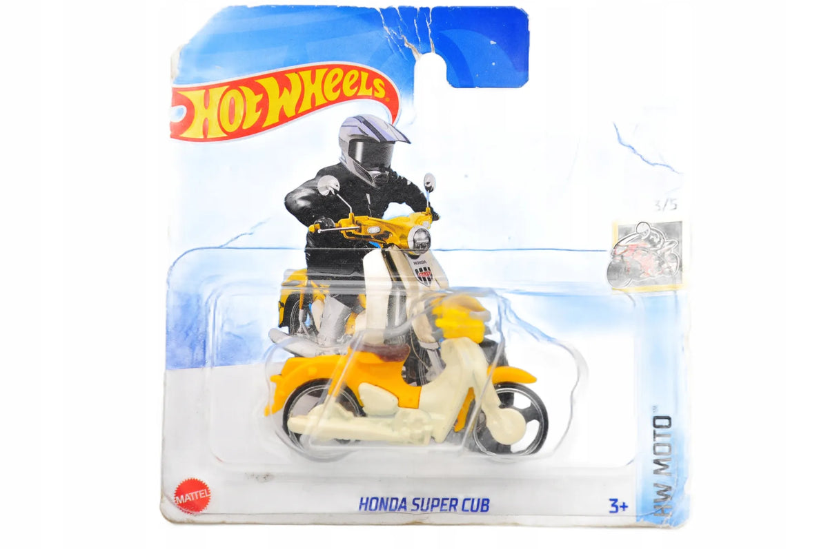 HONDA SUPER CUB Hot Wheels 2023 Żółty 1:64