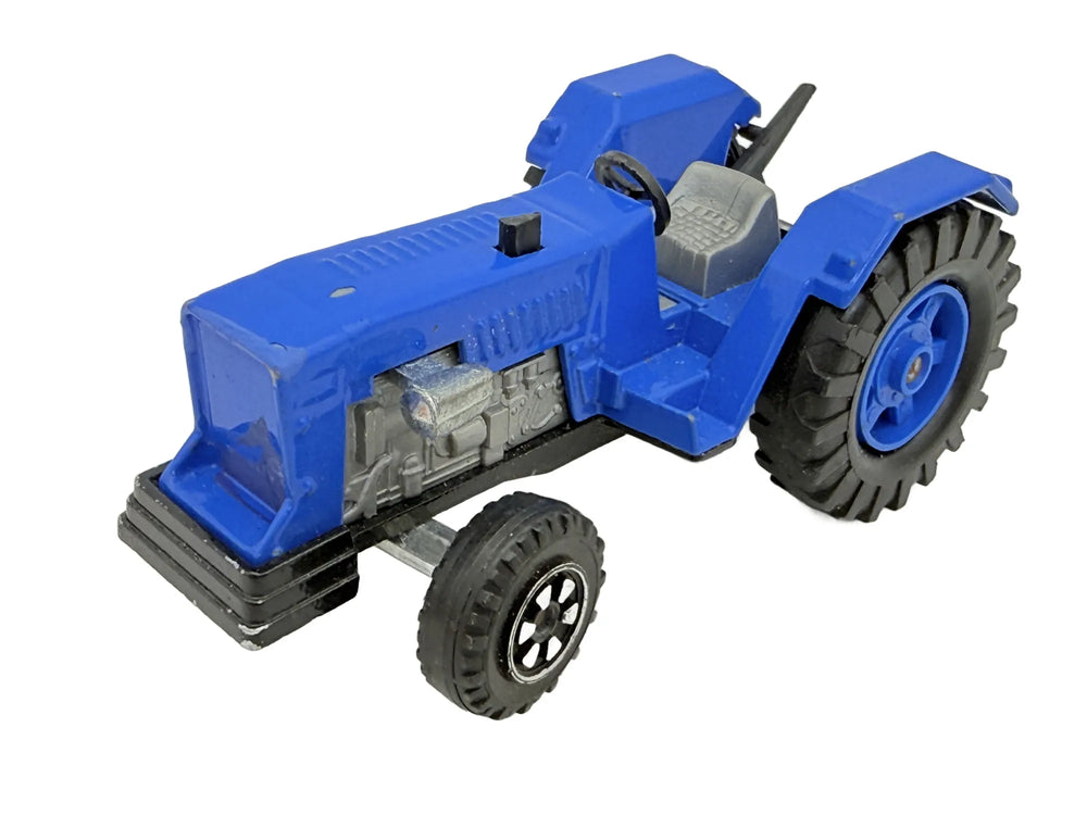 TRAKTOR, Majorette, Made in France, Die cast 305, Niebieski, 1:36, Resoraki