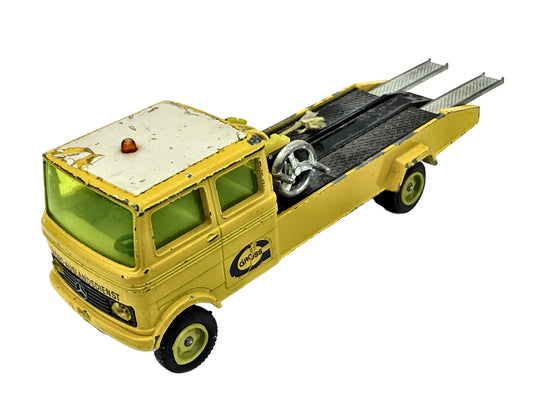 Autolaweta Mercedes-Benz LP 608 SIKU '80 Żółty 1:55 Made in Germany ADAC