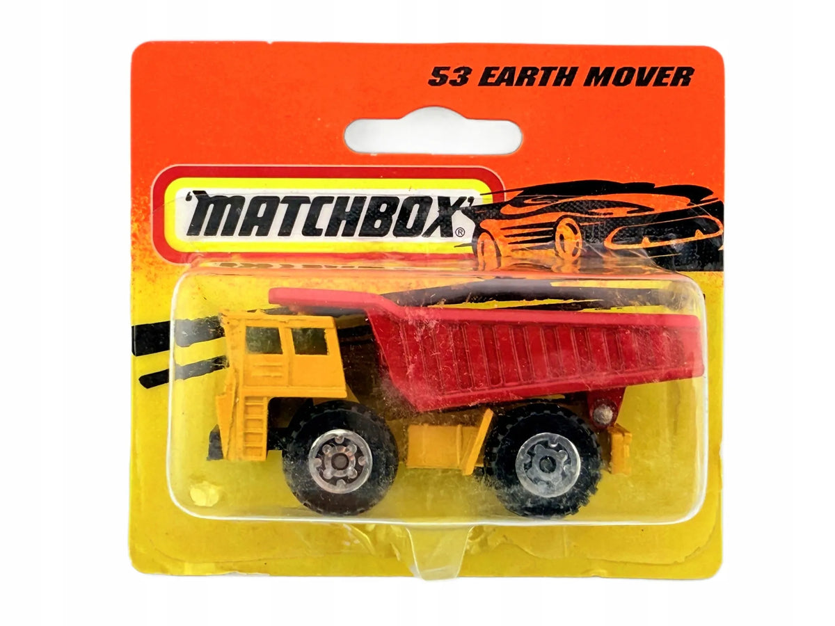 EARTH MOVER, Matchbox, Resoraki, Die cast 53, Żółty, 1:64