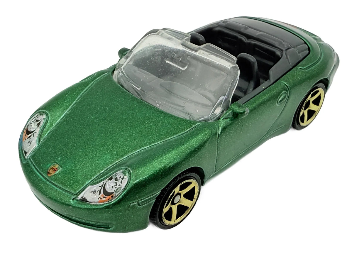 Porsche 911 Carrera Cabrio, Matchbox 1998-'19, Die cast MB423, Zielony 1:64