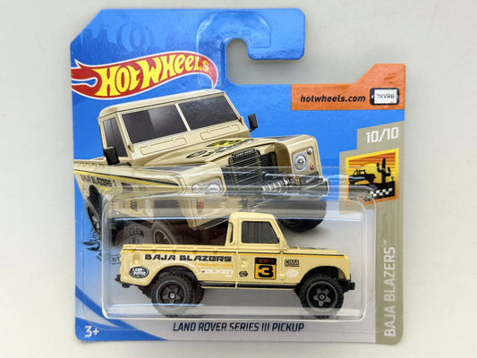 LAND ROVER SERIES III PICKUP Baja Blazers Hot Wheels 2020 Beżowy 1:64