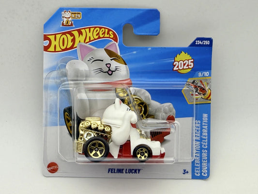 FELINE LUCKY HW CELEBRATION RACER Hot Wheels 2025 Biały 1:64
