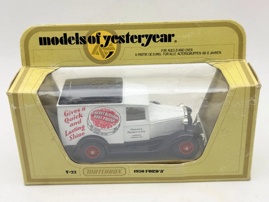 1930 FORD A Models of Yeasteryear Matchbox 1978 Biały 1:40 Made in England