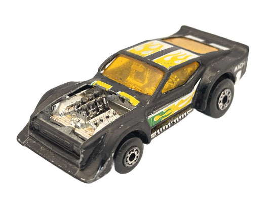 Imsa Mustang Mach 1, Matchbox 1983, Resoraki, Die cast, Czarny 1:64