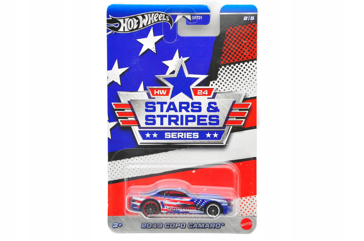 2013 Copo Camaro Stars & Stripes Hot Wheels 2023 Niebieski, 1:64