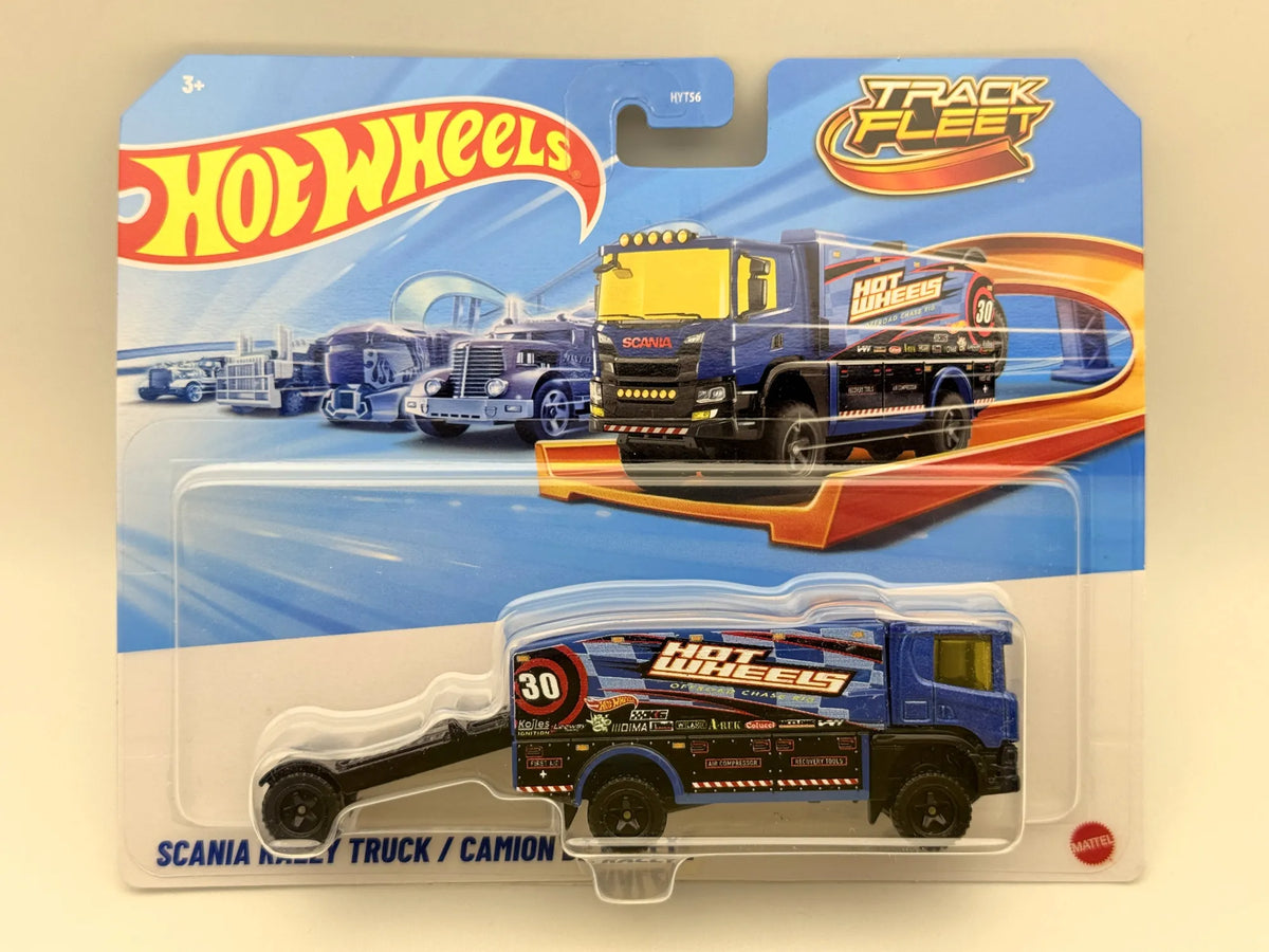 SCANIA RALLY TRUCK, Hot Wheels 2025, HYT56 JMK06, Granatowy, 1:64, Resoraki