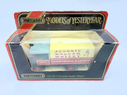 1917 YORKSHIRE STEAM WAGON, Matchbox 1986, Made in Macau, Die cast Y8, 1:64