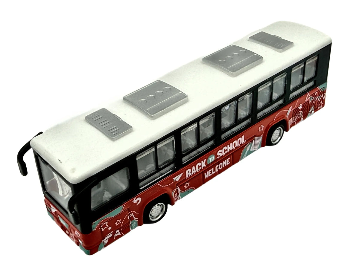 AUTOBUS SZKOLNY Back to School Welcome, Die cast, Czerwony, 1:64, Resoraki