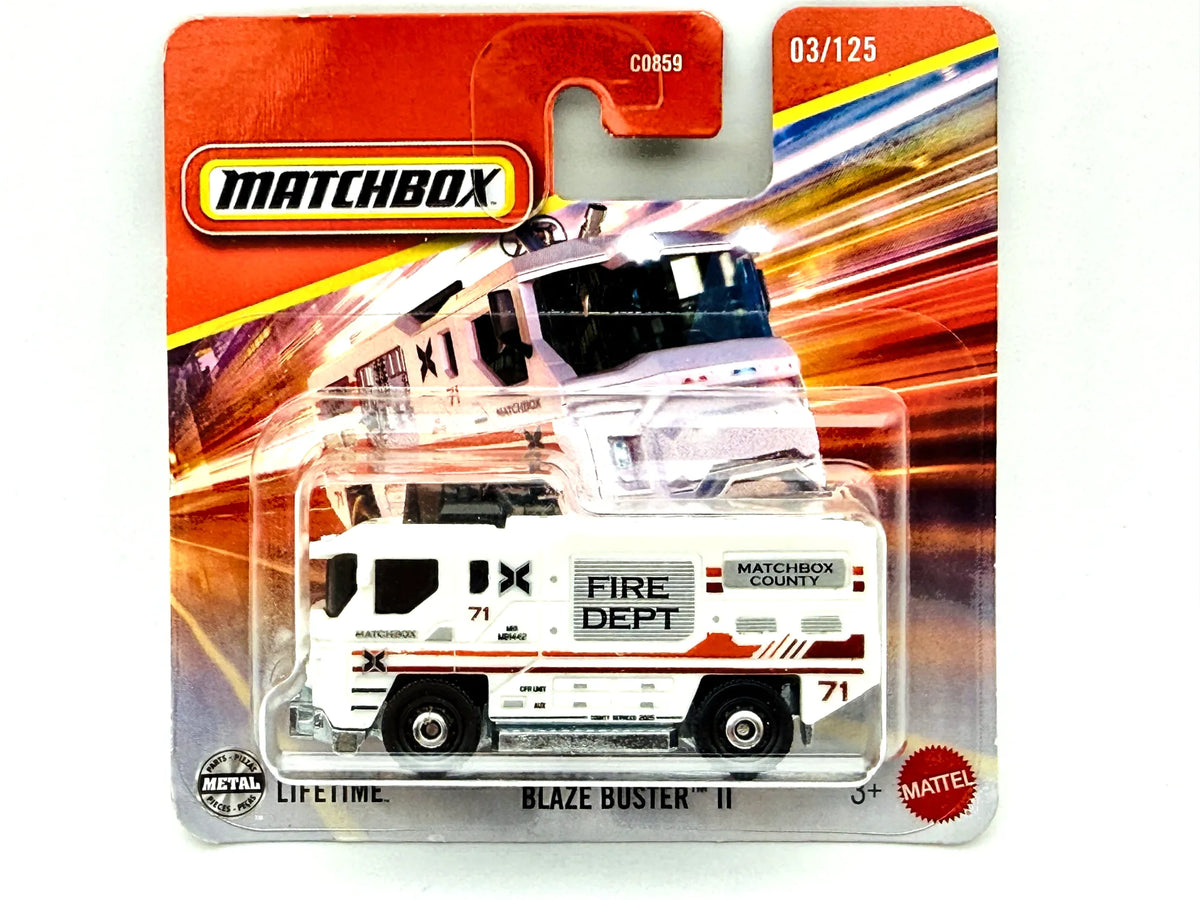 Blaze Buster II Matchbox 2024 Mainline 1:64 Wóz strażacki Straż pożarna