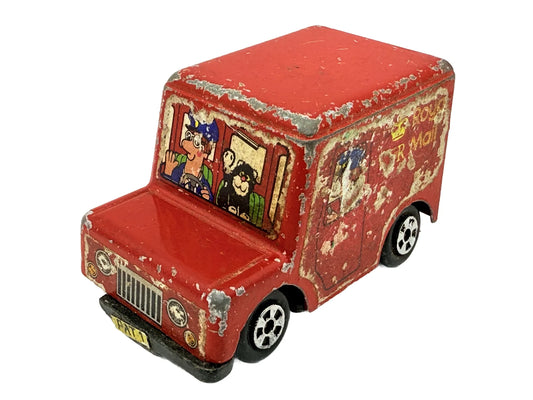 WOODLAND, ROYAL MAIL VAN, The Ertl Co., Resoraki, Die cast, Czerwony 1:64