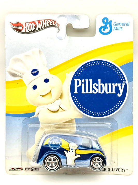 Quick D-Livery Hot Wheels 2012 1:64 Van Pillsbury Blister Niebieski