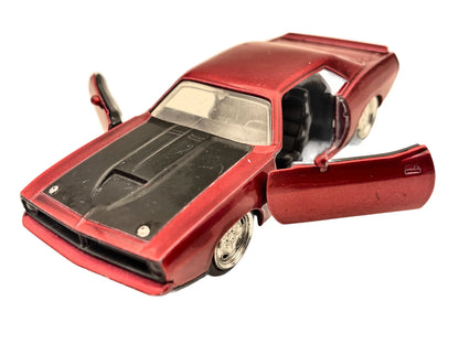 1970 PLYMOUTH BARRACUDA, Jada Toys 2017, Die cast 99001, Bordowy, 1:32