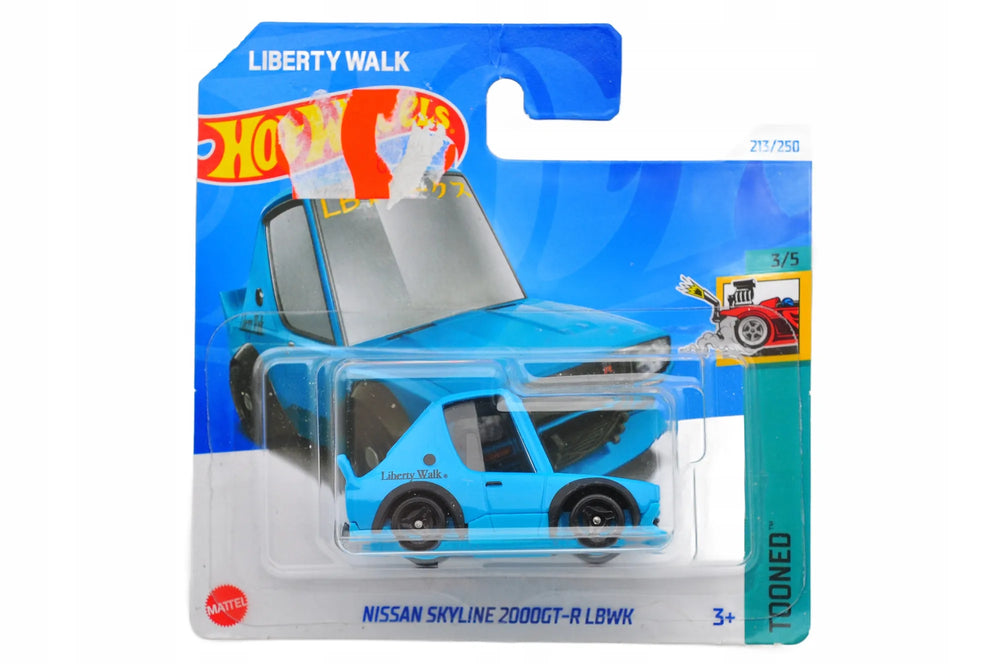 NISSAN SKYLINE 2000GT-R LBWK (TONNED) Hot Wheels 2024, HRY85 Niebieski 1:64