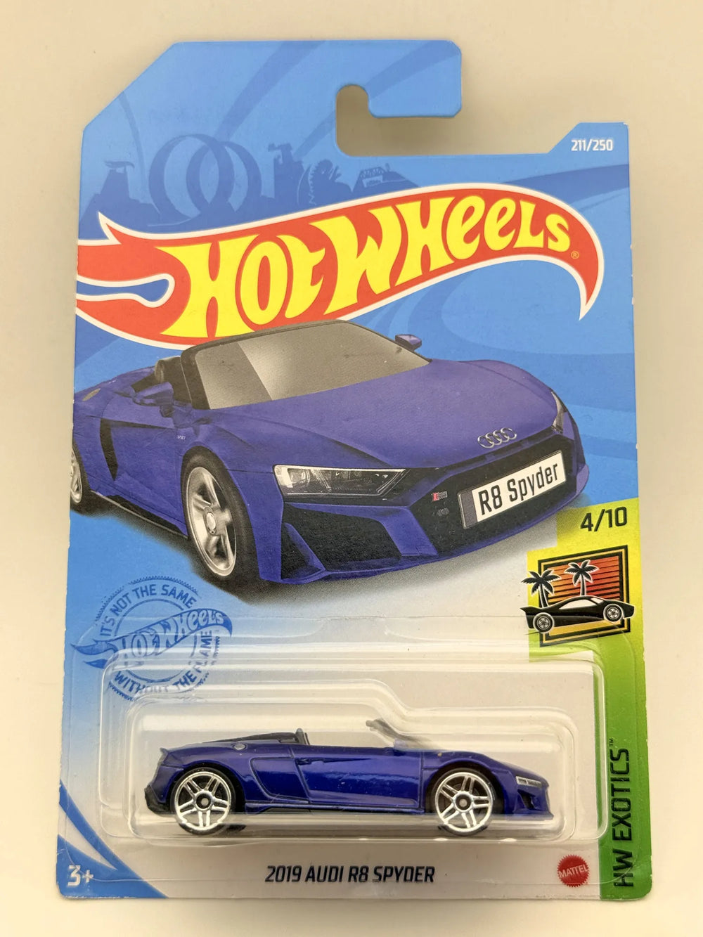 2019 Audi R8 Spyder HW EXOTICS Hot Wheels 2019 Niebieski 1:64