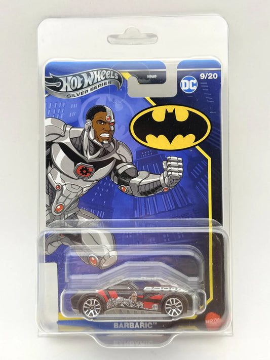 Batman BARBARIC SILVER Hot Wheels 2024 Czerwony 1:64 Protektor