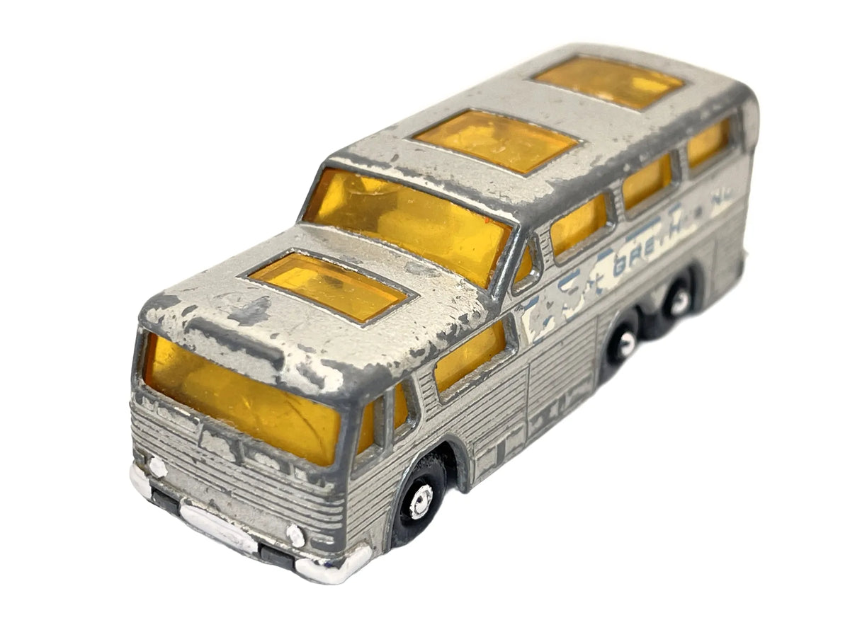 COACH, Matchbox, Made in England, Die cast NO.66, Srebrny, 1:87, Resoraki