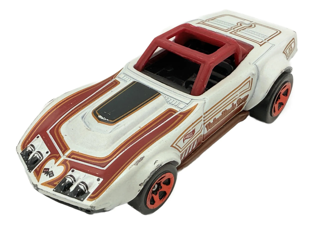 69 Corvette Racer Hot Wheels Biała 1:64