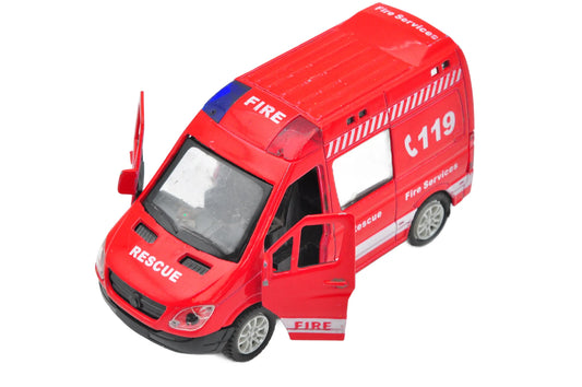Mercedes-Benz Sprinter Straż pożarna Czerwony 1:43 RESCUE 119
