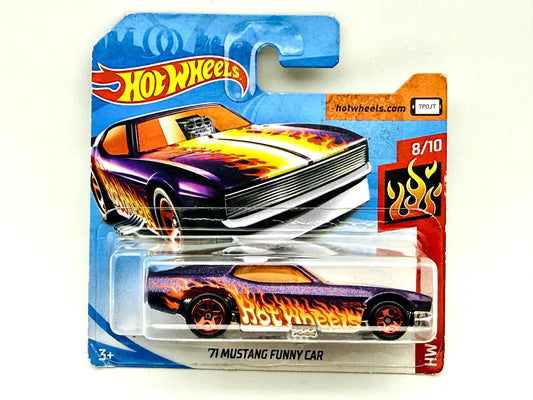 1971 Mustang Funny Car Hot Wheels 2019 HW Flames 1:64 Dragster