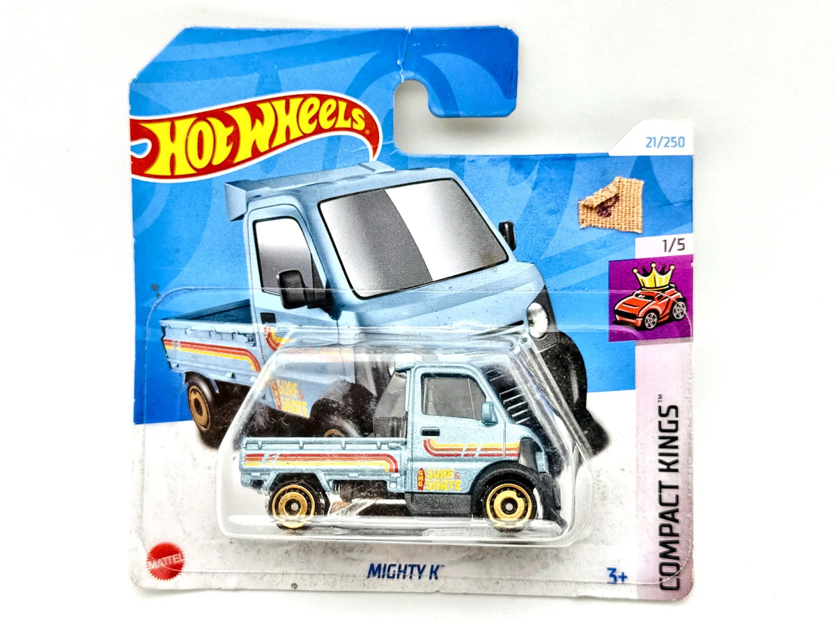 Mighty K Hot Wheels 2024 Compact Kings 1:64 Pickup Blister Niebieski