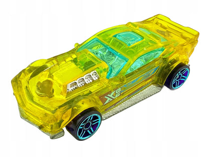 X-STEAM, Hot Wheels 2016, Resoraki Die cast DTY12, Żółty Przeźroczysty 1:64