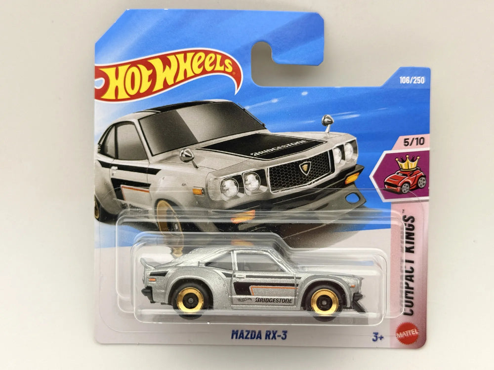 MAZDA RX-3 Compact Kings Hot Wheels 2026 Srebrny 1:64