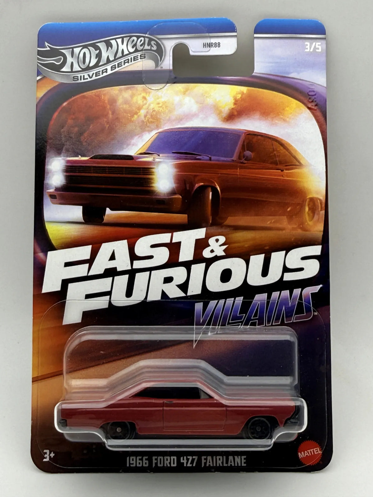 1966 FORD 427 FAIRLANE, Hot Wheels 2024, JBY36, Bordowy, 1:64, Resoraki
