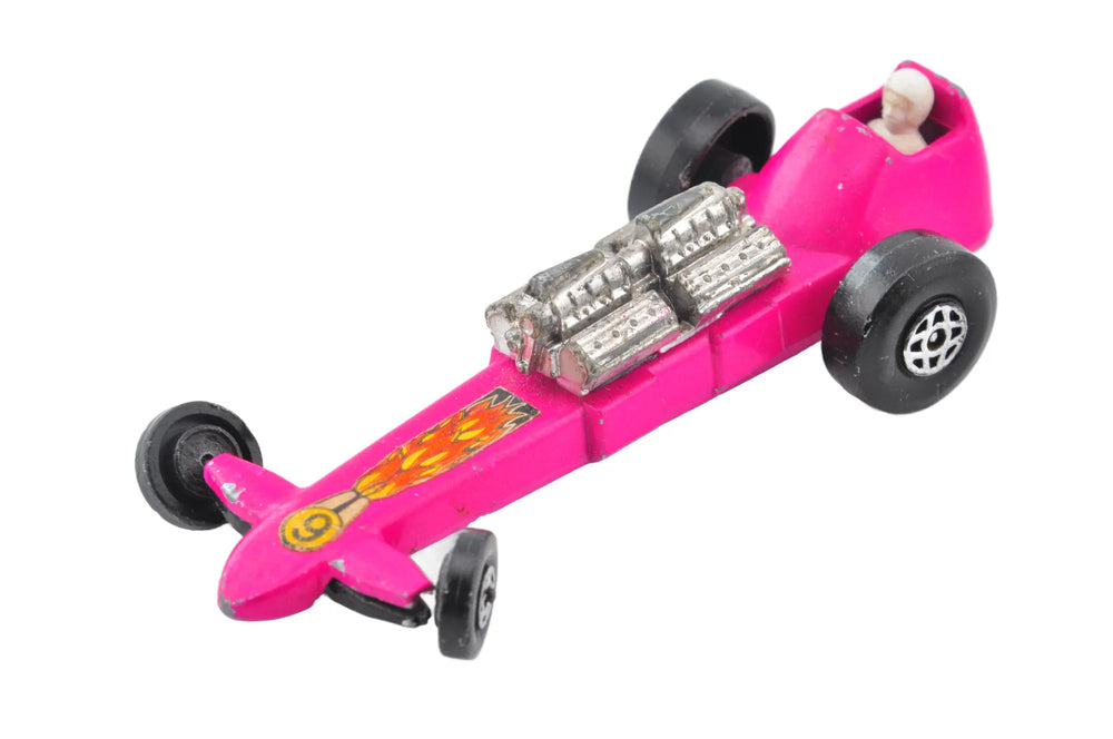 Slingshot Dragster, Matchbox 1974, Made in England, Die cast, Różowy, 1:64