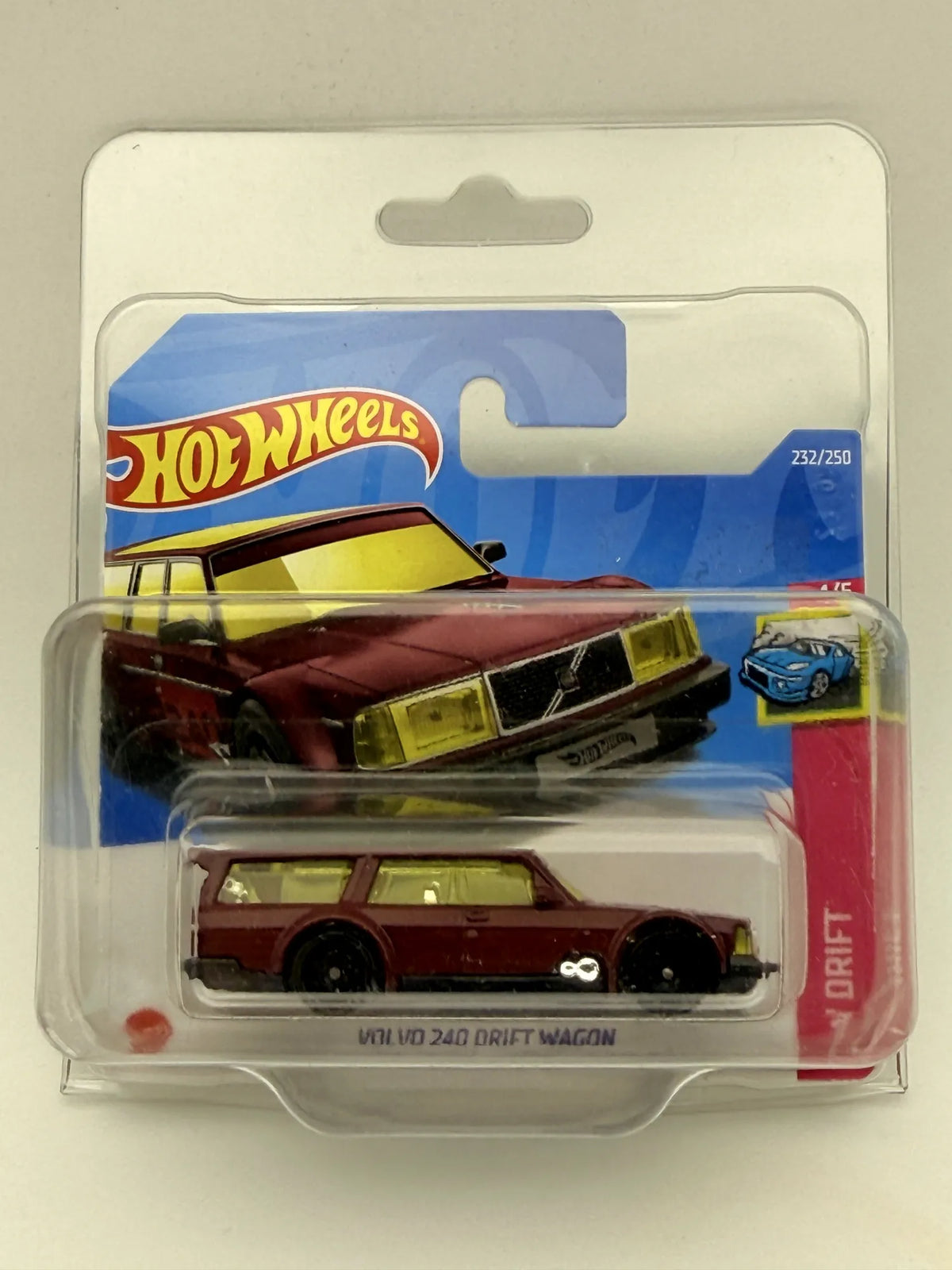 Volvo 240 Drift Wagon HW Drift Hot Wheels 2022 Bordowy 1:64